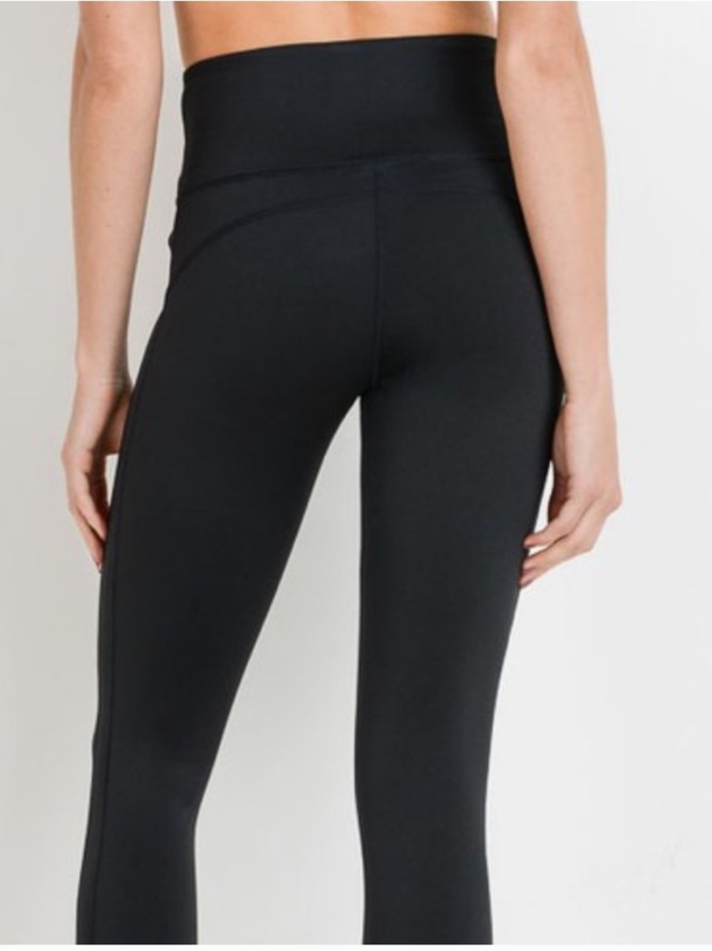 High-Waist Black Active Leggings - Picture 4 of 4